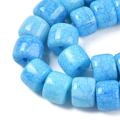 Dyed Glass Beads Strands GLAA-H037-01E-1