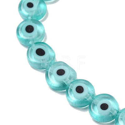 Handmade Evil Eye Lampwork Beads Strands LAMP-G164-10B-01-1