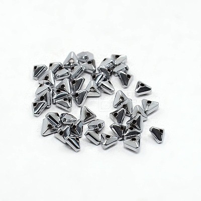 Electroplate Non-magnetic Synthetic Hematite Beads Strands G-J225B-08-1