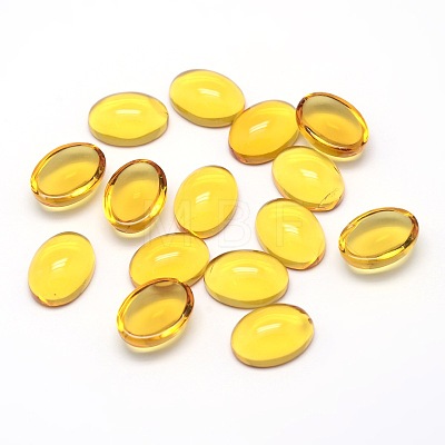 K9 Glass Cabochons Oval Flat Back Cabochons GGLA-L002B-03-1