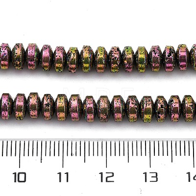 Electroplated Natural Lava Rock Beads Strands G-A256-E01-01B-1