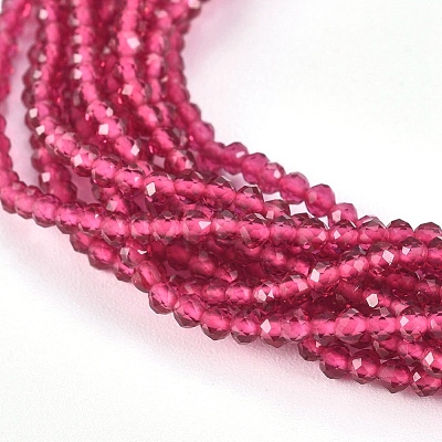Faceted Glass Beaded Necklaces NJEW-D041-03-1