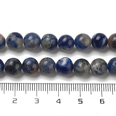 Natural Sodalite Beads Strands GSR8mmC013-1-1