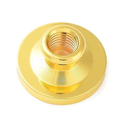 Golden Tone Wax Seal Alloy Stamp Head STAM-PW0005-015G-14-1