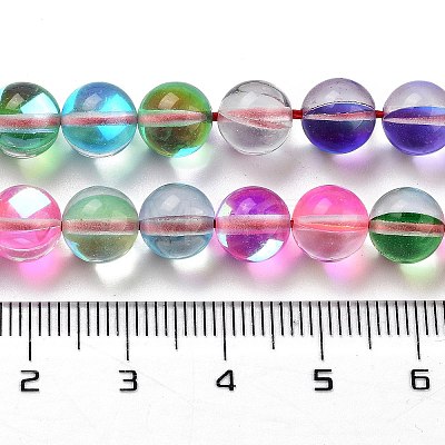 Transparent Glass Beads GLAA-B022-8mm-11-1