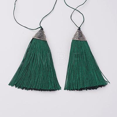 Nylon Tassels Big Pendant Decorations HJEW-G010-A08-1