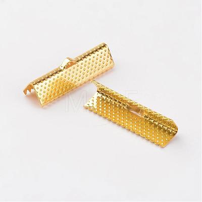 Iron Ribbon Crimp Ends E182Y-G-1