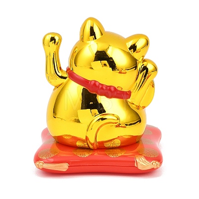 ABS Plastic Solar Powered Maneki-neko Figurines LS-DJEW-B017-01A-03-1