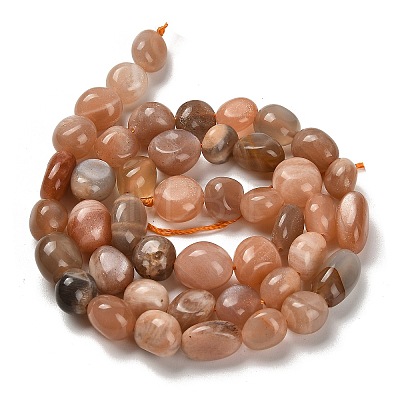 Natural Sunstone Beads Strands G-P497-01E-81B-1