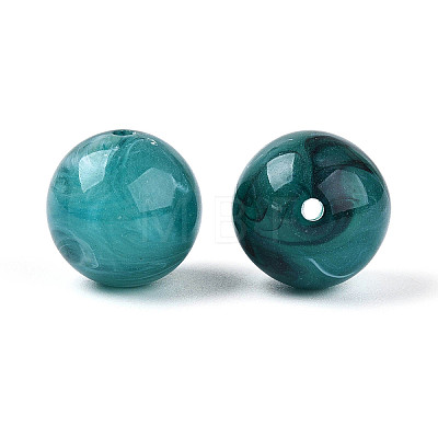 Round Acrylic Imitation Gemstone Beads OACR-R029-16mm-17A-1