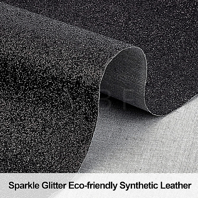 Paillette Imitation Leather Fabric DIY-WH0221-26A-1