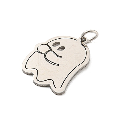 Non-Tarnish Halloween Laser Cut 304 Stainless Steel Pendant LS-STAS-H184-14BP-1