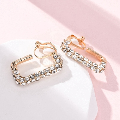 Alloy Silicone Clip-on Earrings EJEW-Z120-02G-03-1