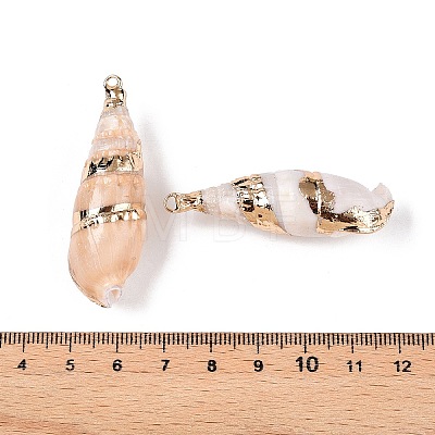 Natural Conch Shell Big Pendants SSHEL-N038-28-1