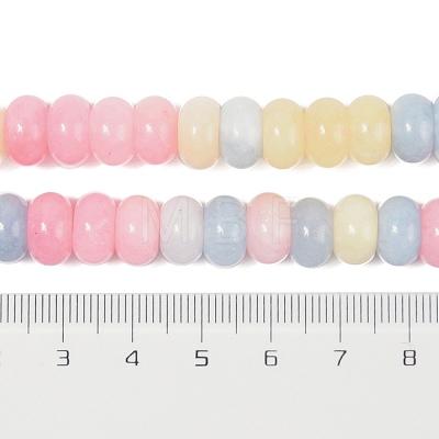 Dyed Natural White Jade Beads Strands G-G107-A14-01-1