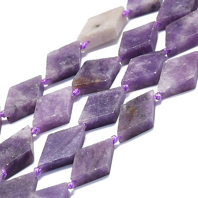 Natural Lepidolite Beads Strands G-K245-E02-02-1