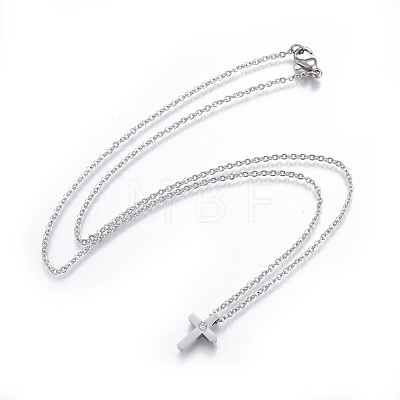 304 Stainless Steel Pendant Necklaces NJEW-E141-25-1