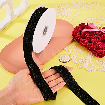 10 Yards Polyester Velvet Ribbon OCOR-TA0004-13D-1