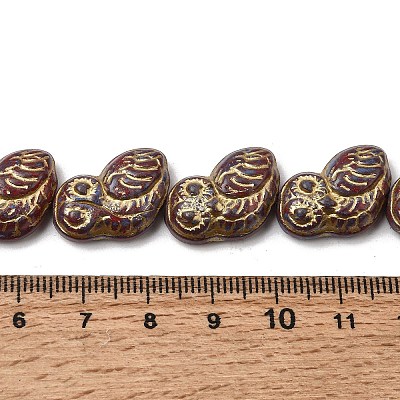 Painted Glass Beads Strands GLAA-Z021-08E-1