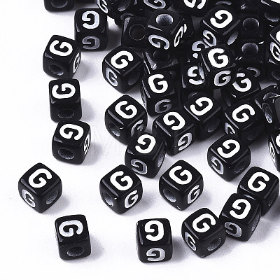 Opaque Acrylic Beads LS-SACR-N002-01G-1