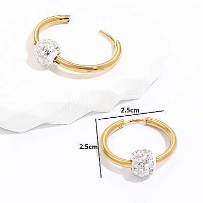 304 Stainless Steel Hoop Earrings JN7937-1