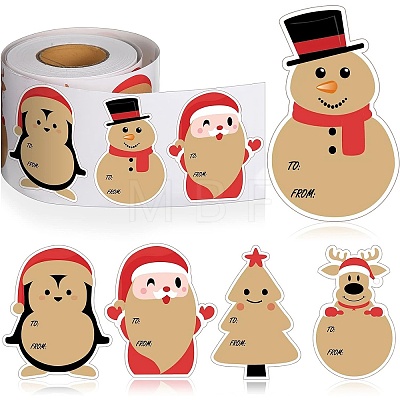 Christmas Theme Cartoon Paper Stickers STIC-P013-09B-1