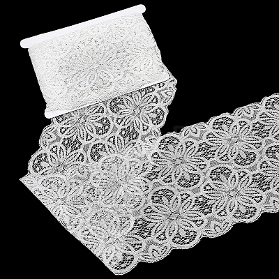 1Pc Spandex with Nylon Lace Edge Trim Ribbon OCOR-FG0003-45A-1