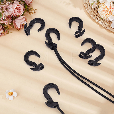 50Pcs Plastic Elastic Rope Hooks KY-MA0001-02-1