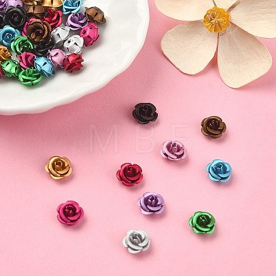 50Pcs 10 Colors Aluminum Beads ALUM-YW0001-06A-1