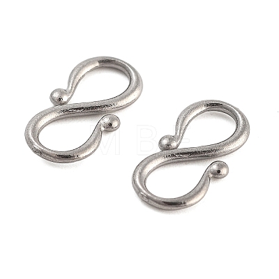 Non-Tarnish 304 Stainless Steel S-Hook Clasps STAS-L082-001P-02-1