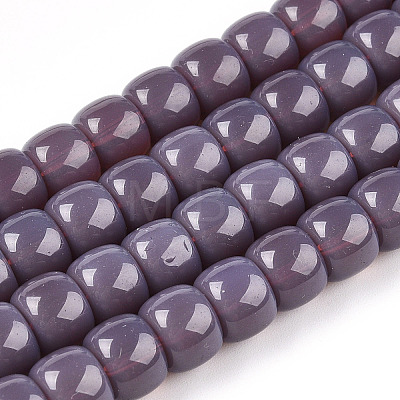 Opaque Glass Beads Strands X-GLAA-NH0002-B06-1