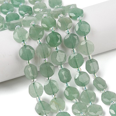 Natural Green Aventurine Beads Strands G-N342-77B-1