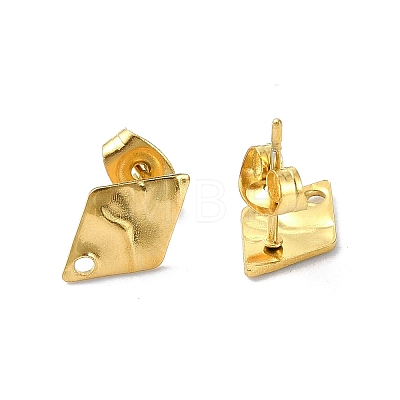 304 Stainless Steel Stud Earring Findings STAS-L024-003G-05-1