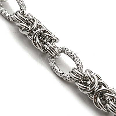 304 Stainless Steel Byzantine Chain Necklaces NJEW-P285-03P-1