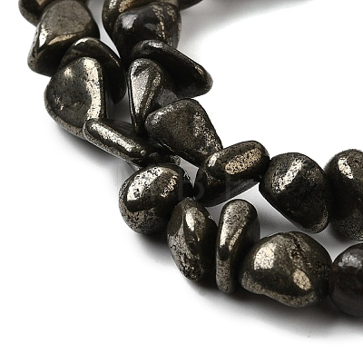 Natural Pyrite Nuggets Beads Strands G-I125-82-1