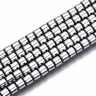 Electroplate Non-magnetic Synthetic Hematite Beads Strands G-T114-61-P-1