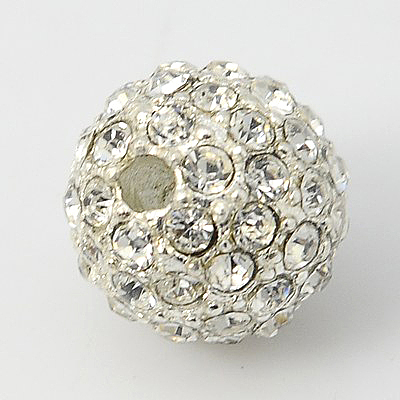 Alloy Rhinestone Beads RB-A034-12mm-A01S-1
