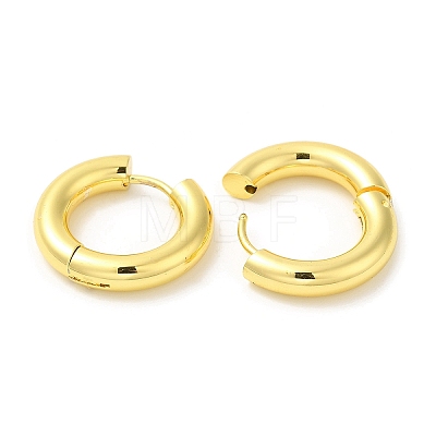 Rack Plating Brass Huggie Hoop Earrings for Women EJEW-D059-13A-G-1