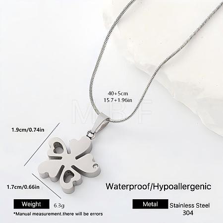304 Stainless Steel Pendant Necklaces YX4815-3-1