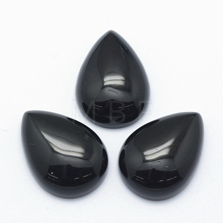 Natural Obsidian Cabochons X-G-E491-B-07-1