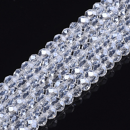 Electroplate Glass Beads Strands EGLA-A044-T4mm-A19-1