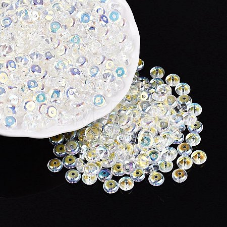 Transparent Colours Rainbow Glass Seed Beads SEED-Q042-01A-E01-1