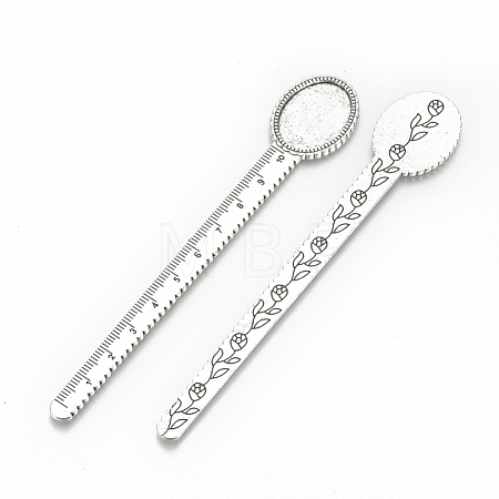 Tibetan Style Alloy Cabochon Setting TIBE-R001-01AS-1