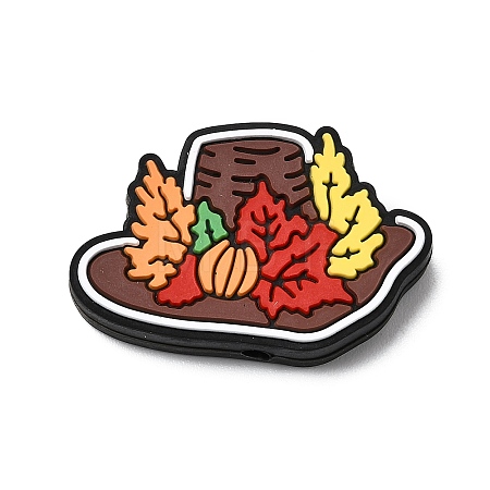 Thanksgiving Theme Silicone Beads SIL-J001-01J-1