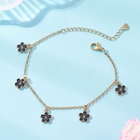 Alloy Enamel Charm Bracelets BJEW-JB13169-01-1