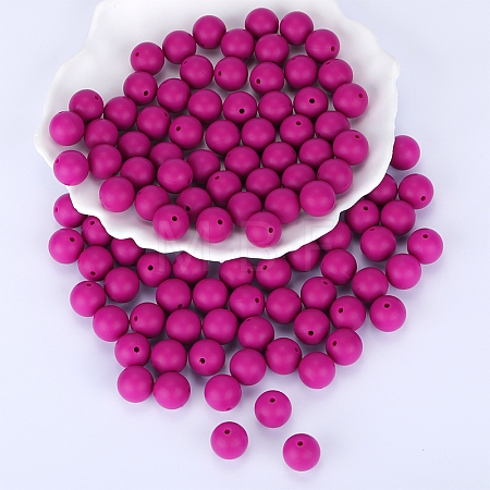 Round Silicone Focal Beads SI-JX0046A-09-1
