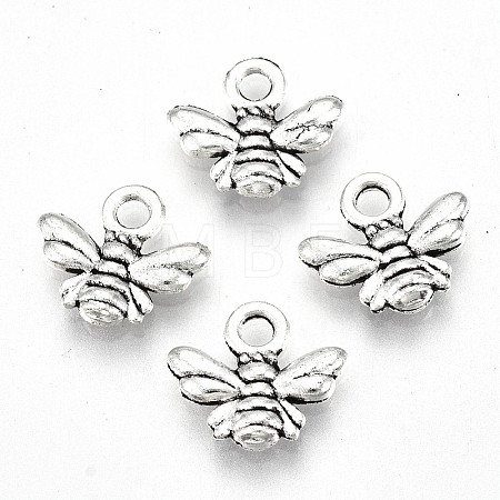 Tibetan Style Alloy Charms TIBE-S323-028AS-RS-1