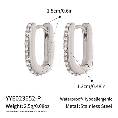 304 Stainless Steel Hoop Earrings for Women LS-KE4093-2-1