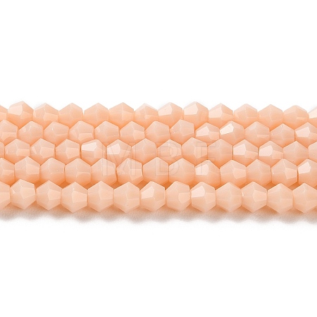 Opaque Solid Color Imitation Jade Glass Beads Strands GLAA-F029-P4mm-06-1