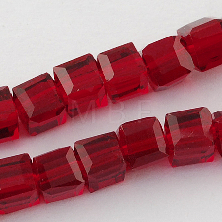 Glass Bead Strands GLAA-R041-8x8mm-02-1